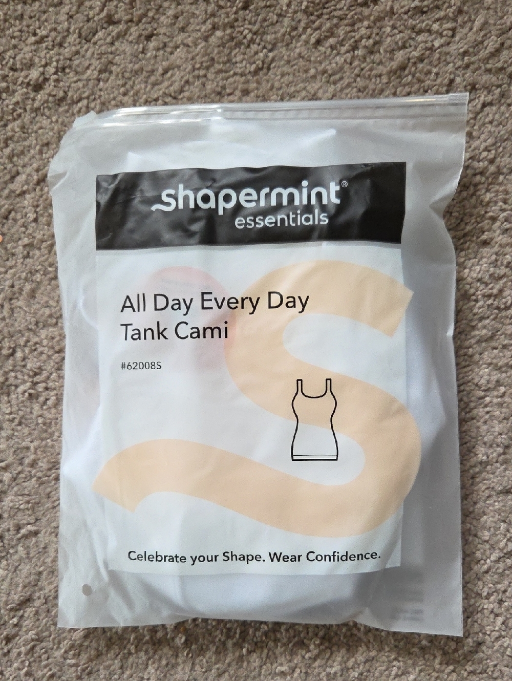 Shapermint Essentials All Day Every Day Tank Cami - White XXXL